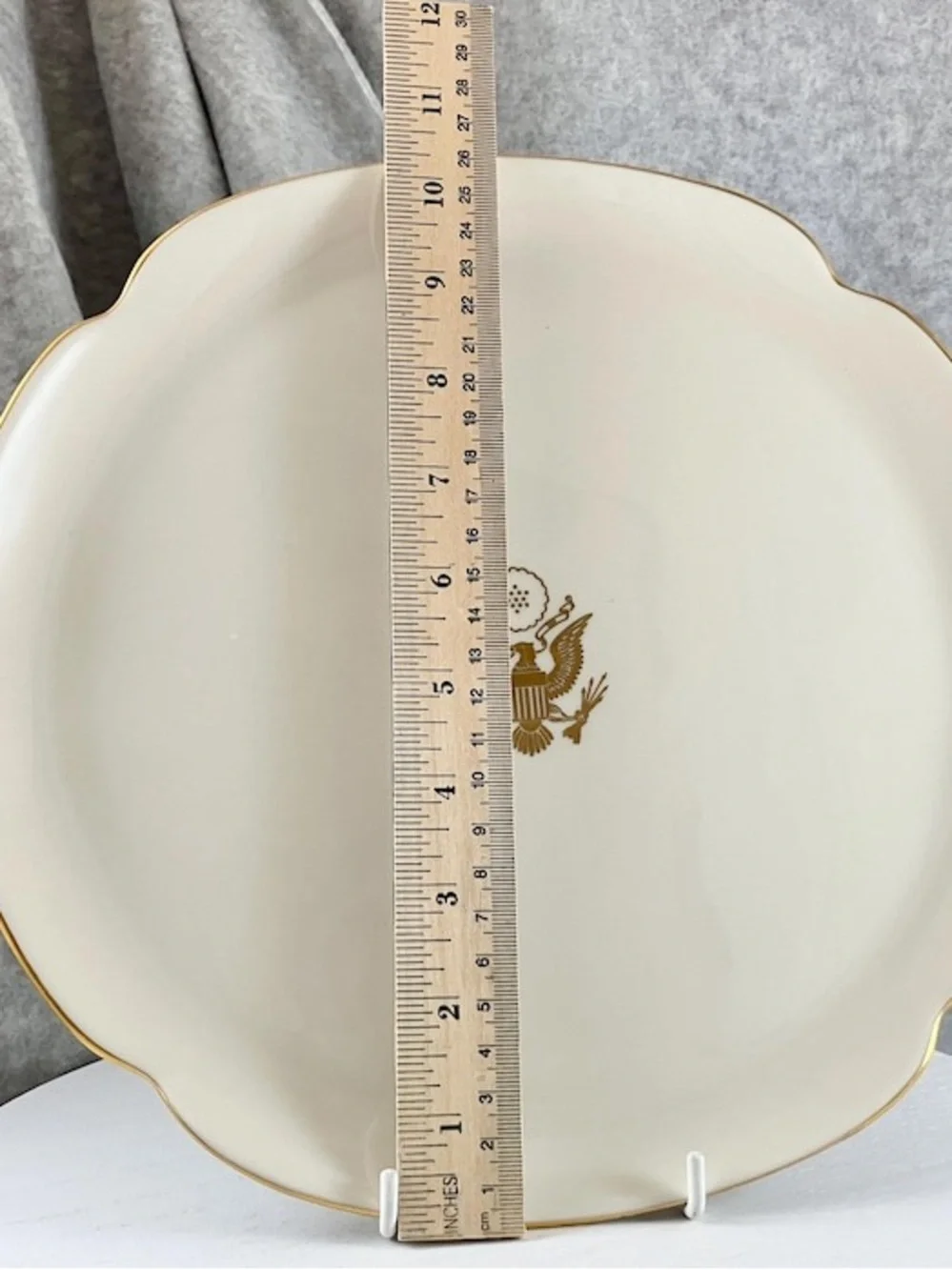 Vintage 1990 Pickard China Serving Tray/Plate with Great Seal